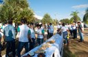 Ação de limpeza da nascente afluente do Córrego Traíra
