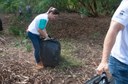 Ação de limpeza da nascente afluente do Córrego Traíra