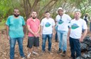 Ação de limpeza da nascente afluente do Córrego Traíra
