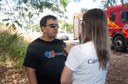Ação de limpeza da nascente afluente do Córrego Traíra