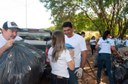 Ação de limpeza da nascente afluente do Córrego Traíra