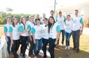Ação de limpeza da nascente afluente do Córrego Traíra