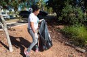 Ação de limpeza da nascente afluente do Córrego Traíra