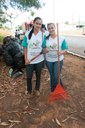 Ação de limpeza da nascente afluente do Córrego Traíra
