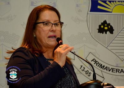 Iva Viana na tribuna