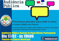Audiência pública: Câmara irá debater Plano Diretor dia 17