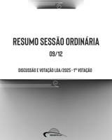 DIA 09/12 SESSÃO ORDINÁRIA E EXTRA