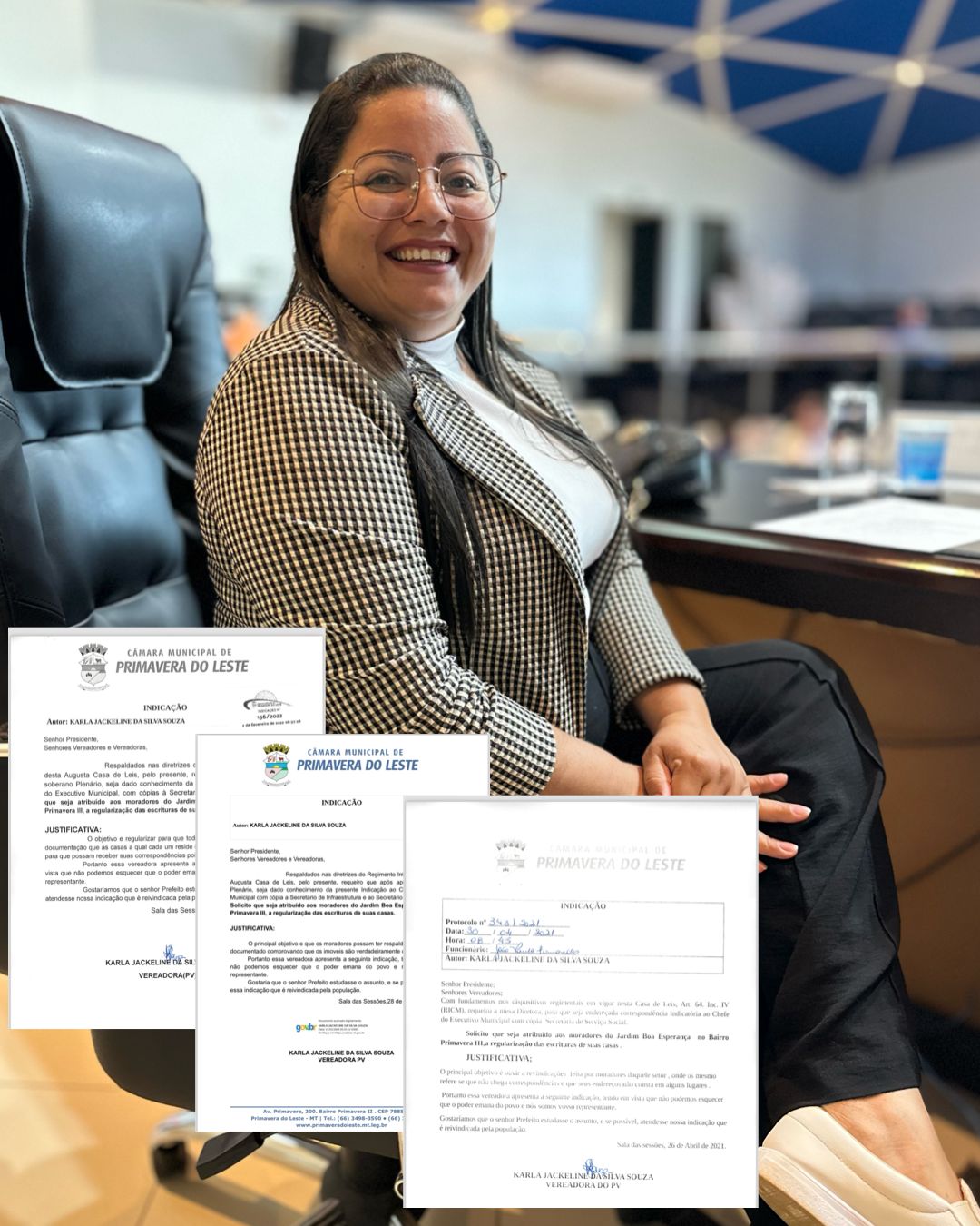 KARLA INDICA POR 4 ANOS CONSECUTIVOS REGULARIZAÇÃO FUNDIÁRIA AOS MORADORES DO JD. ESPERANÇA