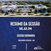 VEREADORES(as) REALIZAM ÚLTIMA SESSÃO ORDINÁRIA